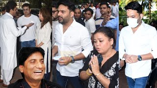 Kapil Sharma Shailesh Lodha Bharti Singh Sanket Bhosale At Raju Srivastav Prayer Meet 🙏 [upl. by Tildie]