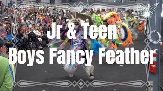 Jr and Teen Boys Fancy Feather  2024 Manito Ahbee Pow Wow  Powwowscom [upl. by Khan]