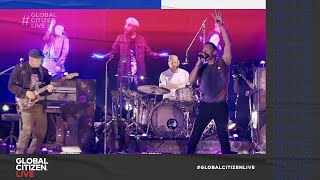 Coldplay and BTS Share New Song quotMy Universequot  Global Citizen Live [upl. by Aiahc]