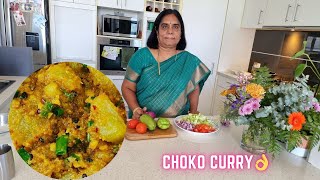 Australian Vegetable choko curry  Home style choko curry  Indian style chow chow recipe foodlover [upl. by Ralph]