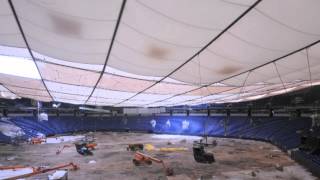 The Metrodome gets a new roof [upl. by Prendergast610]