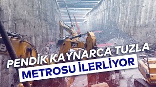 PENDİK KAYNARCA TUZLA METROSU İLERLİYOR [upl. by Sairahcaz]