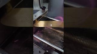 Laser cutting 💛 lasercutting laserengraving youtubeshorts viralvideo jwellery art gold [upl. by Kcirddor]