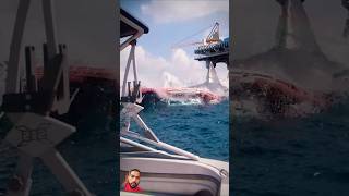 shark attack ocean vfx whale boat animation usa bloop ytshorts shortsfeed [upl. by Noed345]