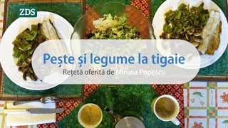 Rețetă Pește și legume la tigaie [upl. by Marozik]