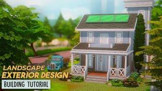 How I Landscape My Houses In The Sims 4 Building Tutorial [upl. by Ehling]