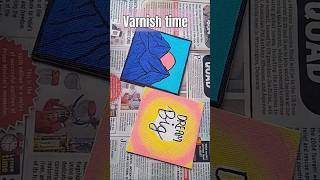 Varnishing my canvas arts art varnish varnishing support subscribe [upl. by Nuhsal866]