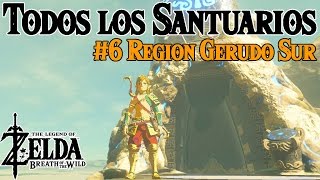 Todos los Santuarios de Zelda Breath of the Wild 6  Region Gerudo Sur [upl. by Aonehc]