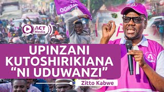 Zitto Kabwe Aendelea Kuchochea Upinzani Kuungana quotBila Kuungana Baadae Tutaliaquot [upl. by Abbott384]