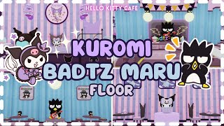 KUROMI amp BADTZ MARU Floor  SPEEDBUILD  Hello Kitty Cafe  Roblox [upl. by Nylaret219]