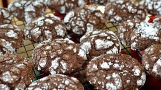 CHOCOLATE CRINKLES  Moist amp Chewy Inside [upl. by Eardna272]