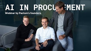 AI in Procurement  an introductory webinar from the founders of Pactum AI [upl. by Aklim]