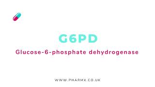 G6PD  Glucose6phosphate Dehydrogenase  Pronunciation [upl. by Kiehl48]