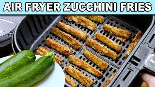 Air Fryer Zucchini Fries  Keto Zucchini Fries Recipe [upl. by Gnouhp]