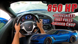 POV DRIVE IN MY BUILT C7 CORVETTE Z06 4K [upl. by Maddox344]