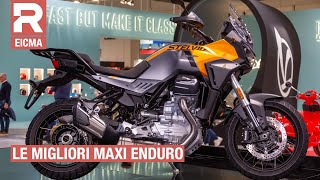 Migliori maxi enduro 2024  Moto Guzzi V100 Stelvio Moto Morini XCape 1200 Kove 800X Rally [upl. by Isadora]