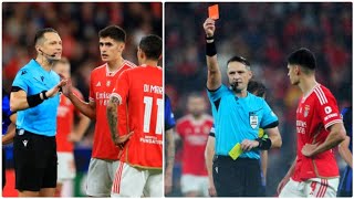 Antonio Silva red card in Benfica vs Inter champions league match [upl. by Nrojb]