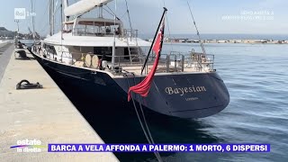 Barca a vela affonda a Palermo 1 morto 6 dispersi  Estate in diretta 19082024 [upl. by Monney61]