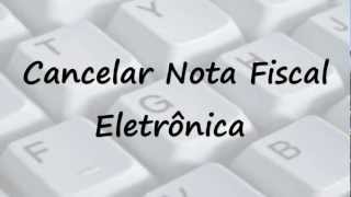 SisMoura  Cancelar nota Fiscal Eletrônica [upl. by Nirb682]