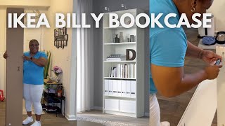 IKEA BILLY BOOKCASE ASSEMBLYBEAUTY ROOM STORAGE  ABOUTSONIA [upl. by Ardena]