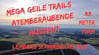 Geile Trails und Atemberaubende Aussicht  Lemberg Schwäbische Alb  Cube Stereo Hybrid 160 TM [upl. by Bloem]