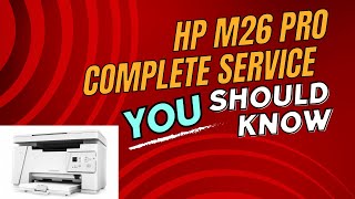 Service Guide for HP LaserJet Pro MFP M26a [upl. by Brunk]