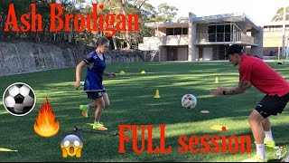 FULL training session with WPL player Ash Brodigan  Soccer Drills  Joner Football [upl. by Roderigo406]