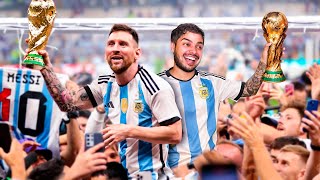 24 HORAS CON MESSI EN LA FINAL DEL MUNDIAL QATAR 2022 [upl. by Llennol]