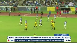 Remo e Paysandu estreiam com vitórias no Parazão 2024 [upl. by Faruq]