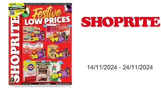 Shoprite specials ZA  14112024  24112024 [upl. by Ojeillib]