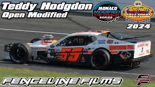 Teddy Hodgdon Monaco Modified Stafford Speedway Fall Final 2024 [upl. by Hilar]