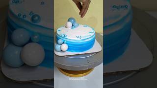 Simple Cake Design 🎂fancycakecake design for boys cakedecorating shortsfeed ytshorts [upl. by Hanas234]