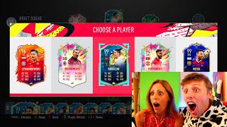 MY MUM GETS A 195 RATED FUT DRAFT  FIFA 20 [upl. by Nanreit]