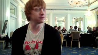 Rupert Grint on kissing Emma Watson HARRY POTTER 7 part 1 [upl. by Croydon]