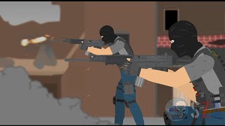 COUNTERSTRIKE  StickNodes Animation  StickNodes war [upl. by Ng]