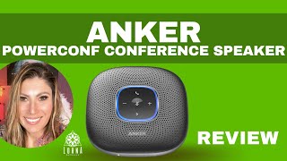 ANKER PowerConf Bluetooth Speakerphone  6 Mics Enhanced Voice Pickup 24H Call Time UNBOXINGREVIEW [upl. by Etnoled558]