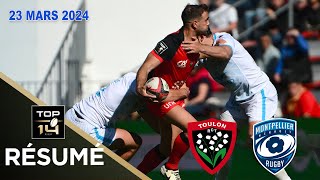 TOP 14  J19  Résumé partie complète RC Toulon vs Montpellier Hérault Rugby  Saison 20232024 [upl. by Obie]