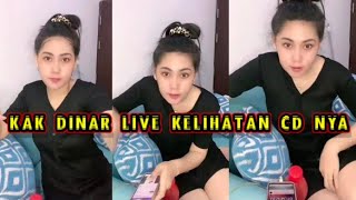 Kak Dinar Live kelihatan CD nya [upl. by Anilave]