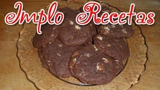 Galletas de Chocolate Blanco y Cacao  Implo Recetas [upl. by Nesbitt]