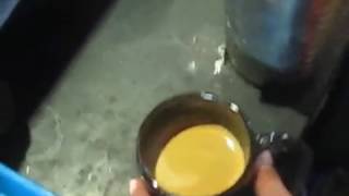 Barista Indonesia Make a Cappucino  Latte Art first latte art  Fail [upl. by Slayton]