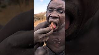 Its Lunch time See how Hadza cooks their favorite meal today made from wild meatamp natural spices [upl. by Hambley]