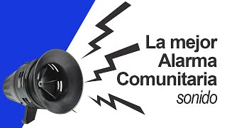 ¿Cómo se conecta una alarma comunitaria y ¿Cómo suena una sirena corneta comunitaria de 90wts [upl. by Vas]