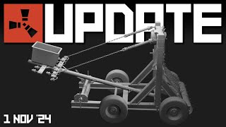 Siege weapons Shields T1smg Rust mobile  Rust Update 1st November 2024 [upl. by Kovacs782]