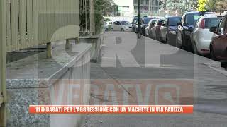 11 indagati per laggressione con un machete in Via Panizza [upl. by Eolhc]