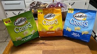 Goldfish Crisps all 3 flavor review [upl. by Arza]