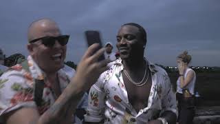 Behind the Scenes with Akon amp Ozuna  Coméntale MV [upl. by Nasaj]