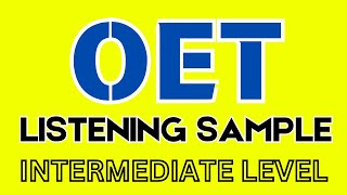 Oet listening sample for nurses  doctors  Latest  beginner [upl. by Salvay]