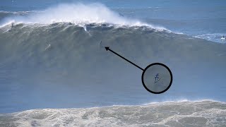 Biggest Waves Of The Season  Nazare Portugal [upl. by Neerhtak158]