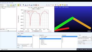 ADAMS Begineer Tutorial Simple four bar mechanism [upl. by Jerrine990]