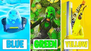 Using Only ONE COLOR in Fortnite Chapter 2 Fortnite Prop Hunt [upl. by Aicirtan]